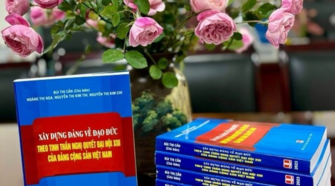  Sách mới: Xây dựng Đảng về đạo đức theo tinh thần Nghị quyết Đại hội XIII của Đảng Cộng sản Việt Nam